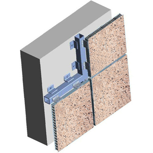 仿石紋鋁蜂窩板安全節(jié)點(diǎn)圖